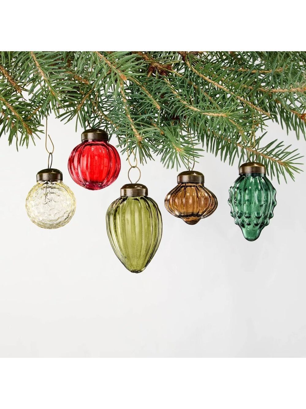 25pk Mini Vintage Glass Ornaments - Hearth & Hand™ with Magnolia
